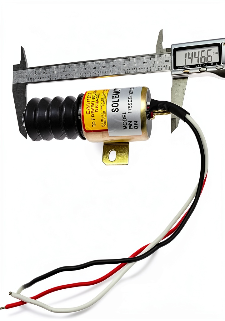 Kridets 12V Idle Control Solenoid for Hyundai Excavator R200-5E