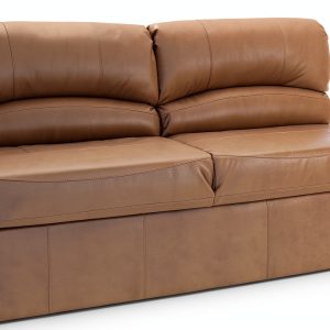 RecPro Sleeper Sofa 68" Gunmetal Mahogany Frame with Foam Cushions-0