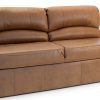 RecPro Sleeper Sofa 68" Gunmetal Mahogany Frame with Foam Cushions-2