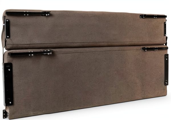 RecPro Sofa Bed Wall Mount Fossil Fabric Queen Mattress-5