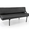 RecPro Sofa Bed Wall Mount Fossil Fabric Queen Mattress-3