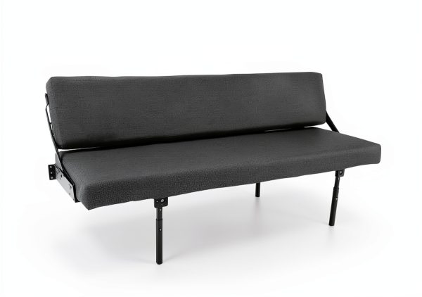 RecPro Sofa Bed Wall Mount Fossil Fabric Queen Mattress-3