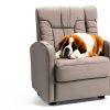 Luxury Leather Double Recliner Sofa by Rustic – Ash & Bisque Options-5