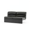 RecPro Loveseat Recliner Sofa 72 Inch Chestnut Faux Leather-1