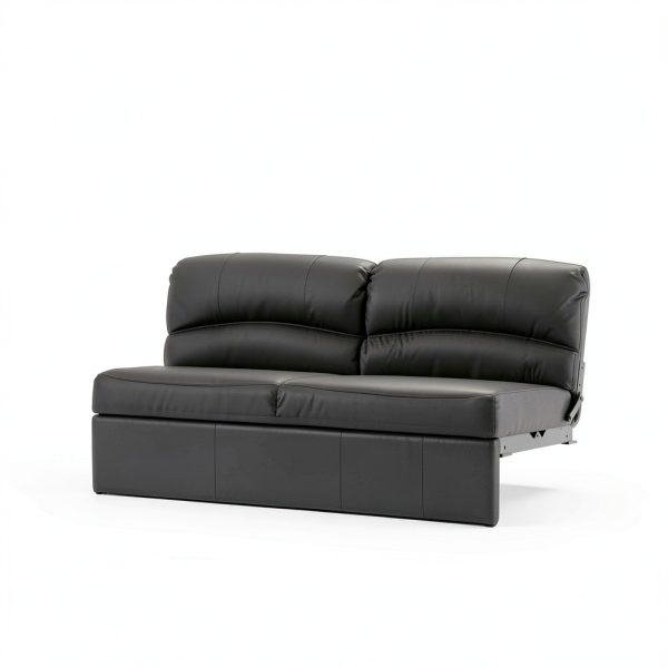 RecPro Loveseat Recliner Sofa 72 Inch Chestnut Faux Leather-1