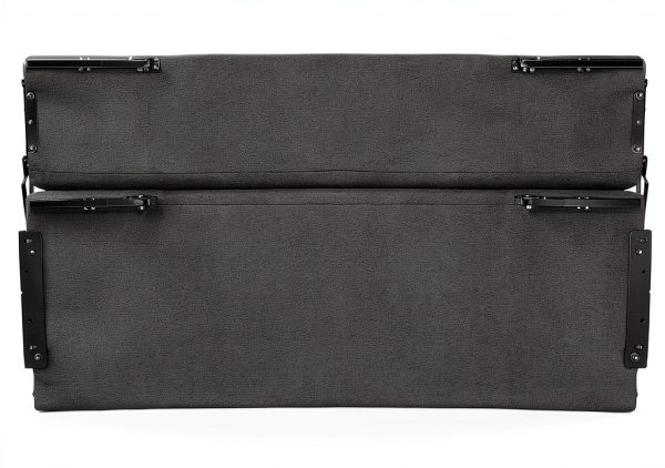 RecPro Sofa Bed Wall Mount Fossil Fabric Queen Mattress-4