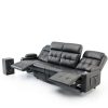 Furgatti Dark Gray 4-Seat Power Recliner Sofa with USB Ports-7
