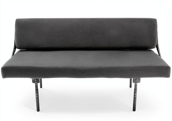 RecPro Sofa Bed Wall Mount Fossil Fabric Queen Mattress-6