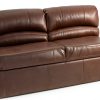 RecPro Loveseat Recliner Sofa 72 Inch Chestnut Faux Leather-0