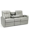 Luxury Leather Double Recliner Sofa by Rustic – Ash & Bisque Options-0