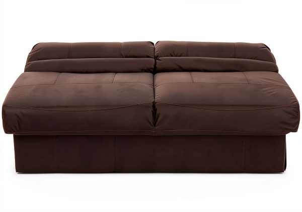 RecPro Loveseat Recliner Sofa 72 Inch Chestnut Faux Leather-8