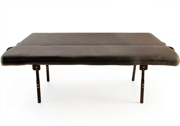 RecPro Sofa Bed Wall Mount Fossil Fabric Queen Mattress-7