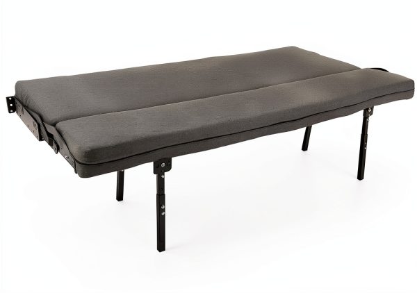 RecPro Sofa Bed Wall Mount Fossil Fabric Queen Mattress-2