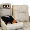 Luxury Leather Double Recliner Sofa by Rustic – Ash & Bisque Options-3