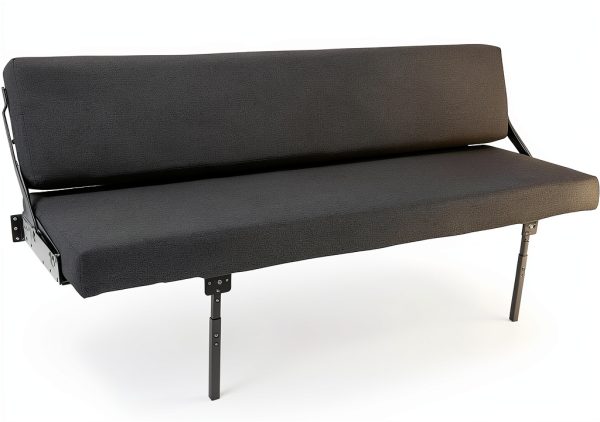 RecPro Sofa Bed Wall Mount Fossil Fabric Queen Mattress-0