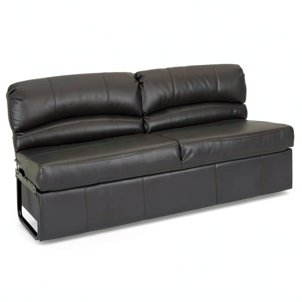 RecPro Loveseat Recliner Sofa 72 Inch Chestnut Faux Leather-4