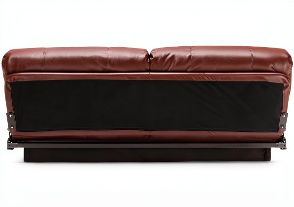 RecPro Loveseat Recliner Sofa 72 Inch Chestnut Faux Leather-7
