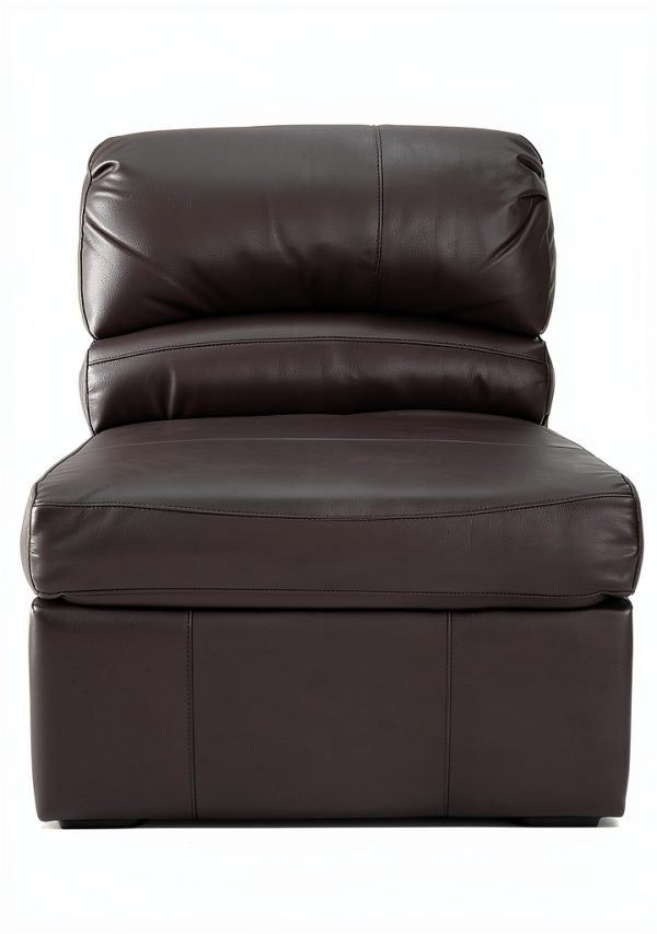RecPro Loveseat Recliner Sofa 72 Inch Chestnut Faux Leather-5