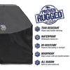 Rugged Rhino 58 Inch Heavy Duty Grill Cover Black Waterproof UV-1