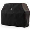 Rugged Rhino 58 Inch Heavy Duty Grill Cover Black Waterproof UV-7