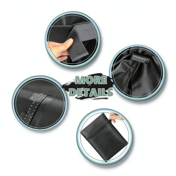 Grill Cover 52 Inch HomWanna Waterproof Heavy-Duty BBQ Cover Black-5
