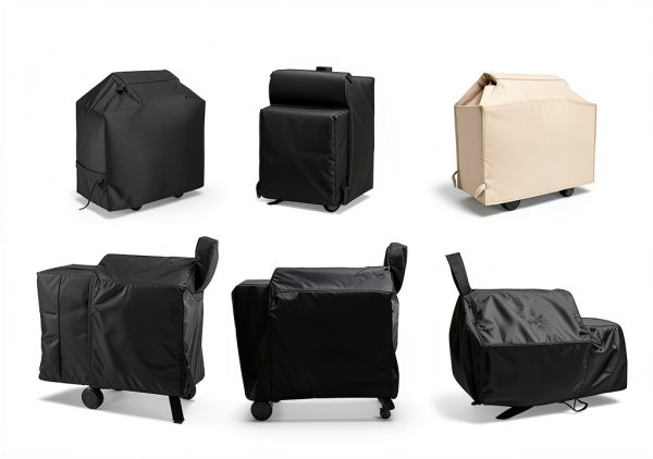 Grill Cover SunPatio 55-70 Inch Heavy Duty Waterproof UV Black-7